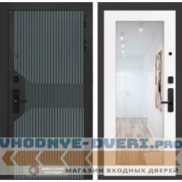 Входная дверь Смартлаб с Зеркалом 18 - Белое дерево