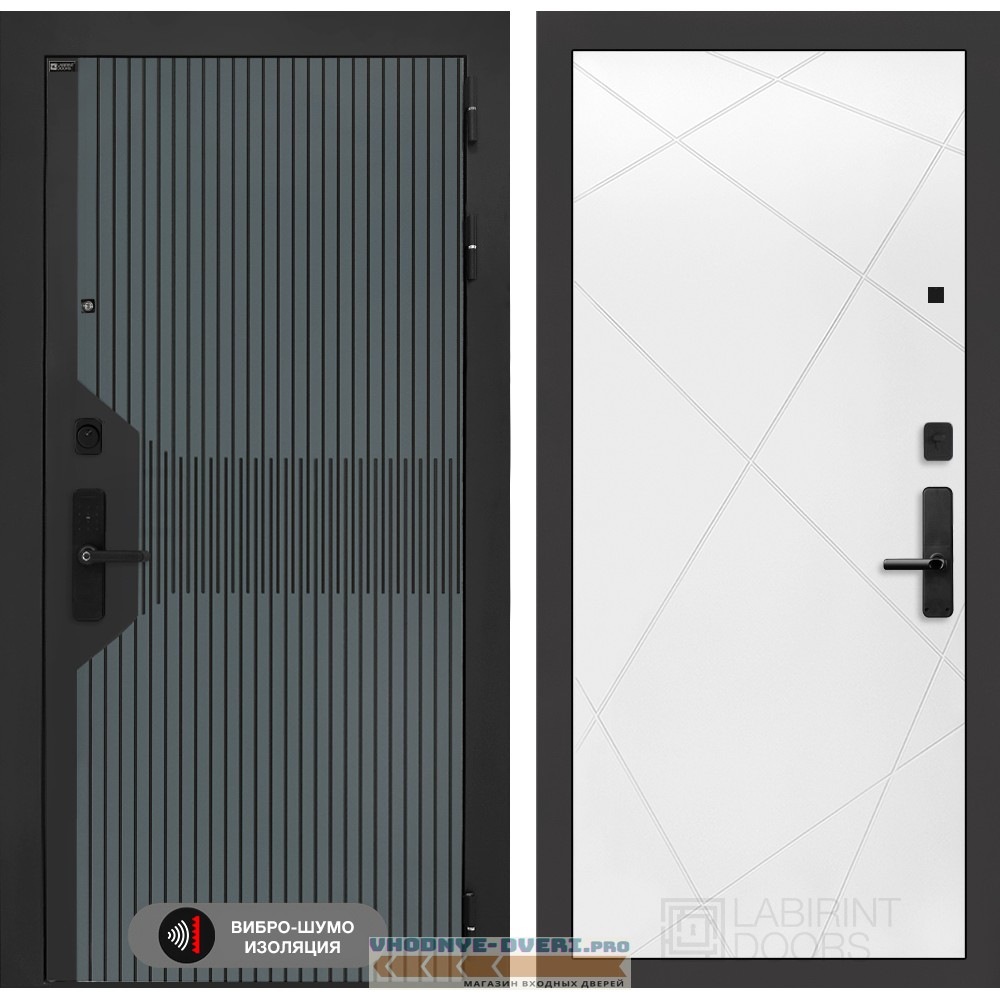 Входная дверь Смартлаб 24 - Белый софт