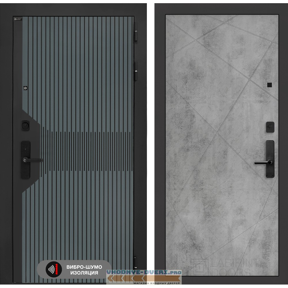 Входная дверь Смартлаб 24 - Бетон светлый