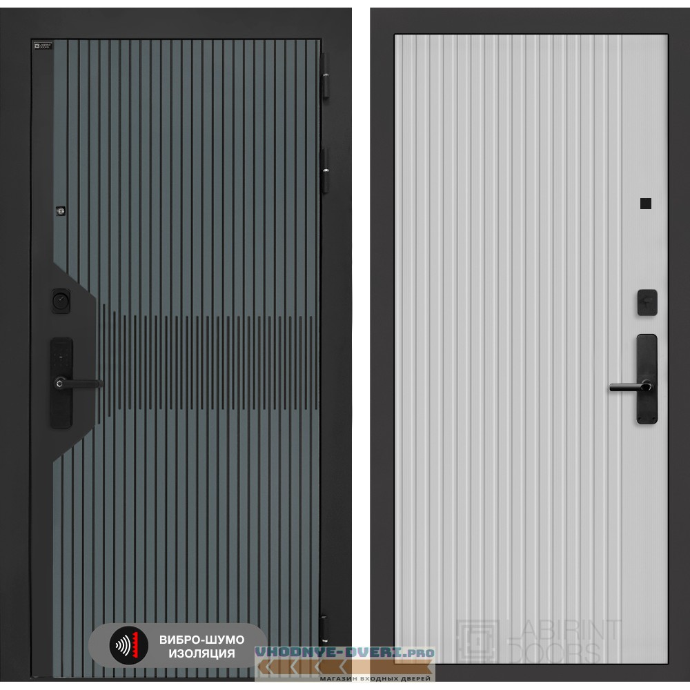 Входная дверь Смартлаб 29 - Белый рельеф софт