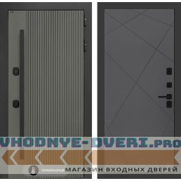Входная дверь Лабиринт Термолаб 1 тепло 24 - Графит софт