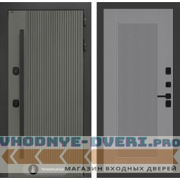 Входная дверь Лабиринт Термолаб 1 тепло 30 - Серый рельеф софт