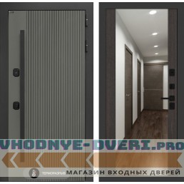 Входная дверь Лабиринт Термолаб 1 тепло с зеркалом Максимум - Венге