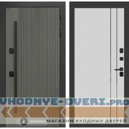 Входная дверь Лабиринт Термолаб 1 тепло 10 - Белый рельеф софт