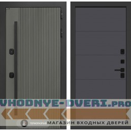 Входная дверь Лабиринт Термолаб 1 тепло 13 - Графит софт