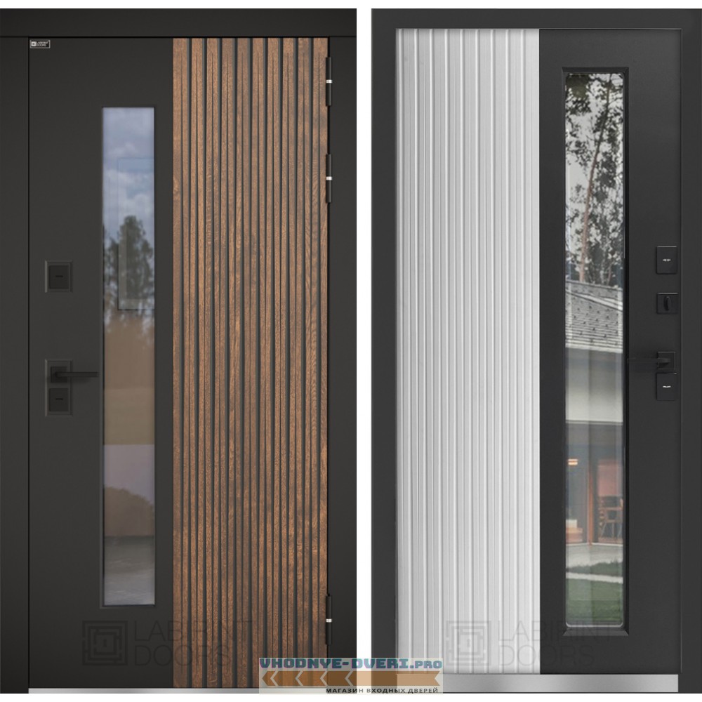 Входная дверь Скандия для улицы со стеклом