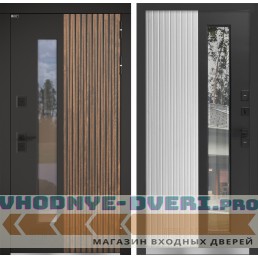 Входная дверь Скандия для улицы со стеклом