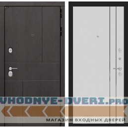 Входная дверь Лабиринт Урбан 10 - Белый рельеф софт
