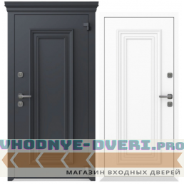 Дверь Металюкс БОСТОН - 3 К AG6079 Ral 7024 Серый Дверь Металюкс БОСТОН - 3 К AG6079 Ral 7024 Серый