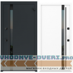 Дверь Металюкс БОСТОН - 3К AG6052 Ral 7024 Серый Ручка скоба Дверь Металюкс БОСТОН - 3К AG6052 Ral 7024 Серый Ручка скоба
