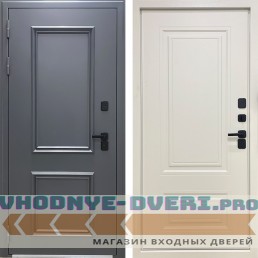 Дверь ТЕРМО ШТАНДАРТ муар серый RAL 7024