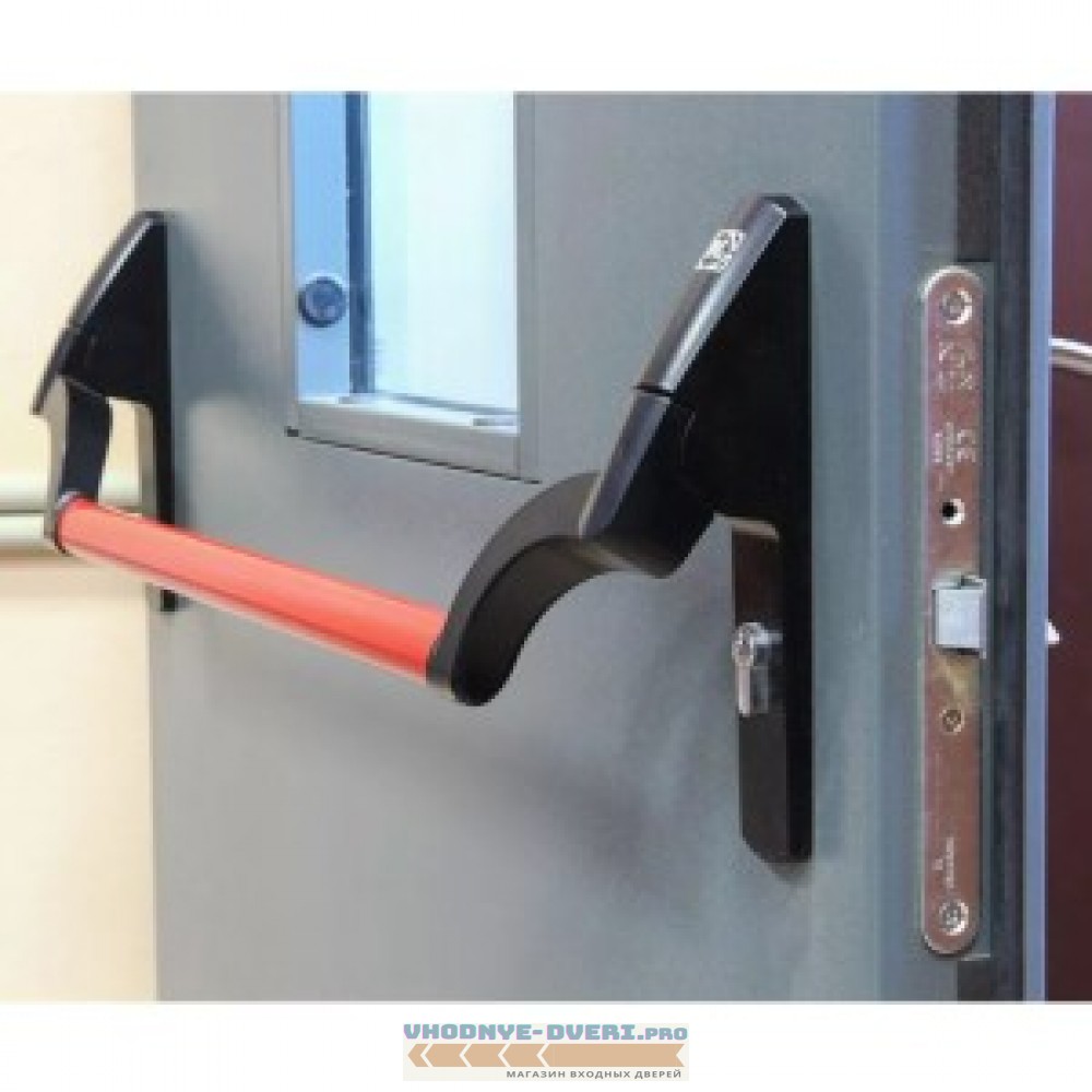 Противопожарная металлическая дверь со штангой антипаника EI 60