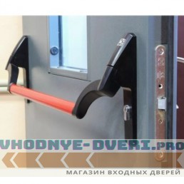 Противопожарная металлическая дверь со штангой антипаника EI 60
