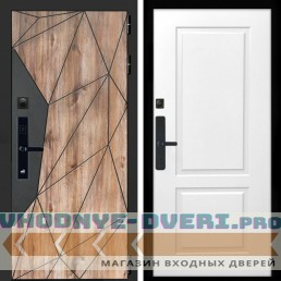 Входная дверь Inteko Авангард SMART + ФЛ-117 белый матовый