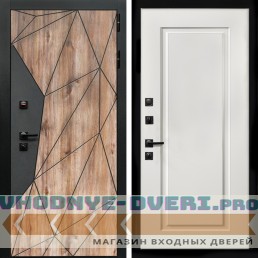 Входная дверь Inteko Авангард + ФЛ-119 белый матовый