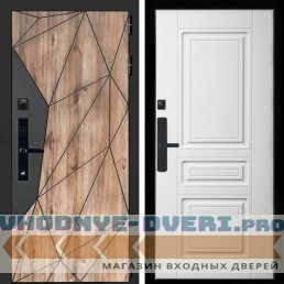 Входная дверь Inteko Авангард SMART + Классика белый матовый