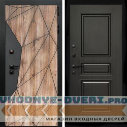 Входная дверь Inteko Авангард + Классика венге