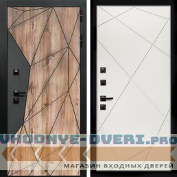 Входная дверь Inteko Авангард + Лучи белый