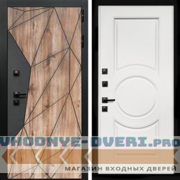 Входная дверь Inteko Авангард + МС-100 белый матовый