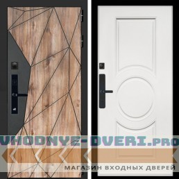 Входная дверь Inteko Авангард SMART + МС-100 белый матовый