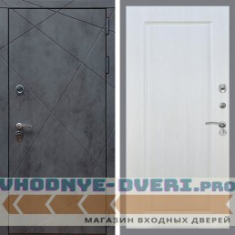 Входная дверь REX (Рекс) 13 Бетон ФЛ-119 Лиственница бежевая