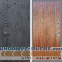 Входная дверь REX (Рекс) 13 Бетон ФЛ-119 Мореная береза