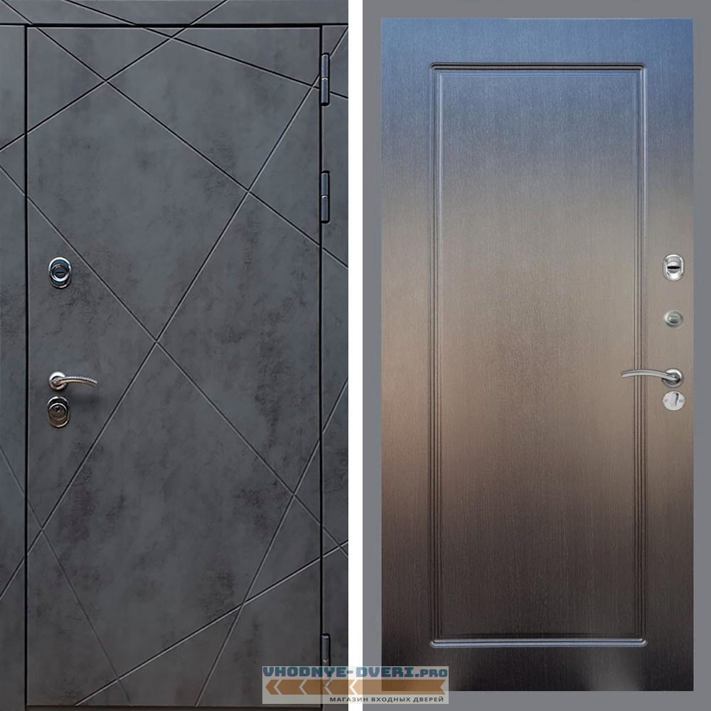 Входная дверь REX (Рекс) 13 Бетон ФЛ-119 Венге