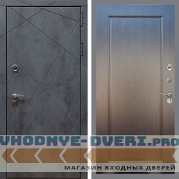 Входная дверь REX (Рекс) 13 Бетон ФЛ-119 Венге