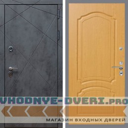 Входная дверь REX (Рекс) 13 Бетон ФЛ-140 дуб