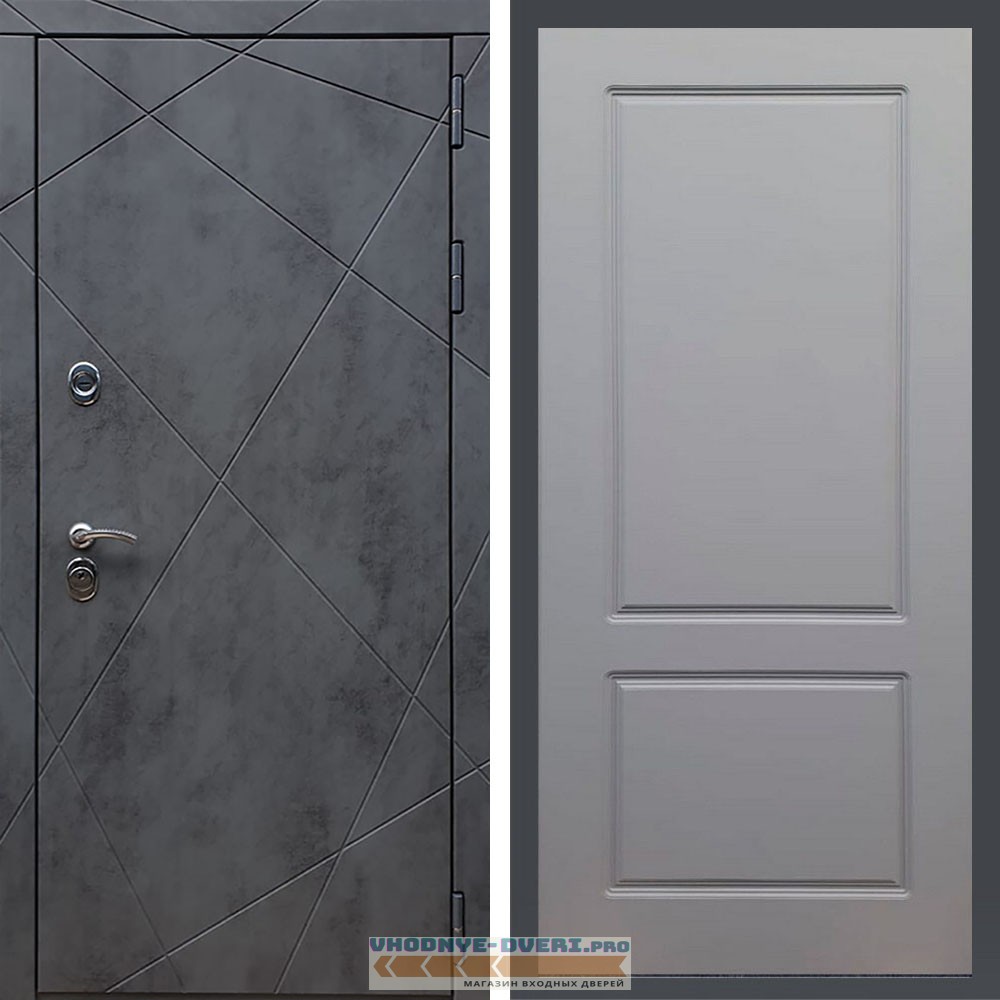 Дверь REX (Рекс) 13 Бетон ФЛ-117 силк титан