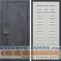 Дверь REX (Рекс) 13 Бетон ФЛ-183 белый ясень