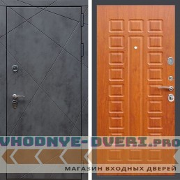 Входная дверь REX (Рекс) 13 Бетон ФЛ-183 дуб светлый