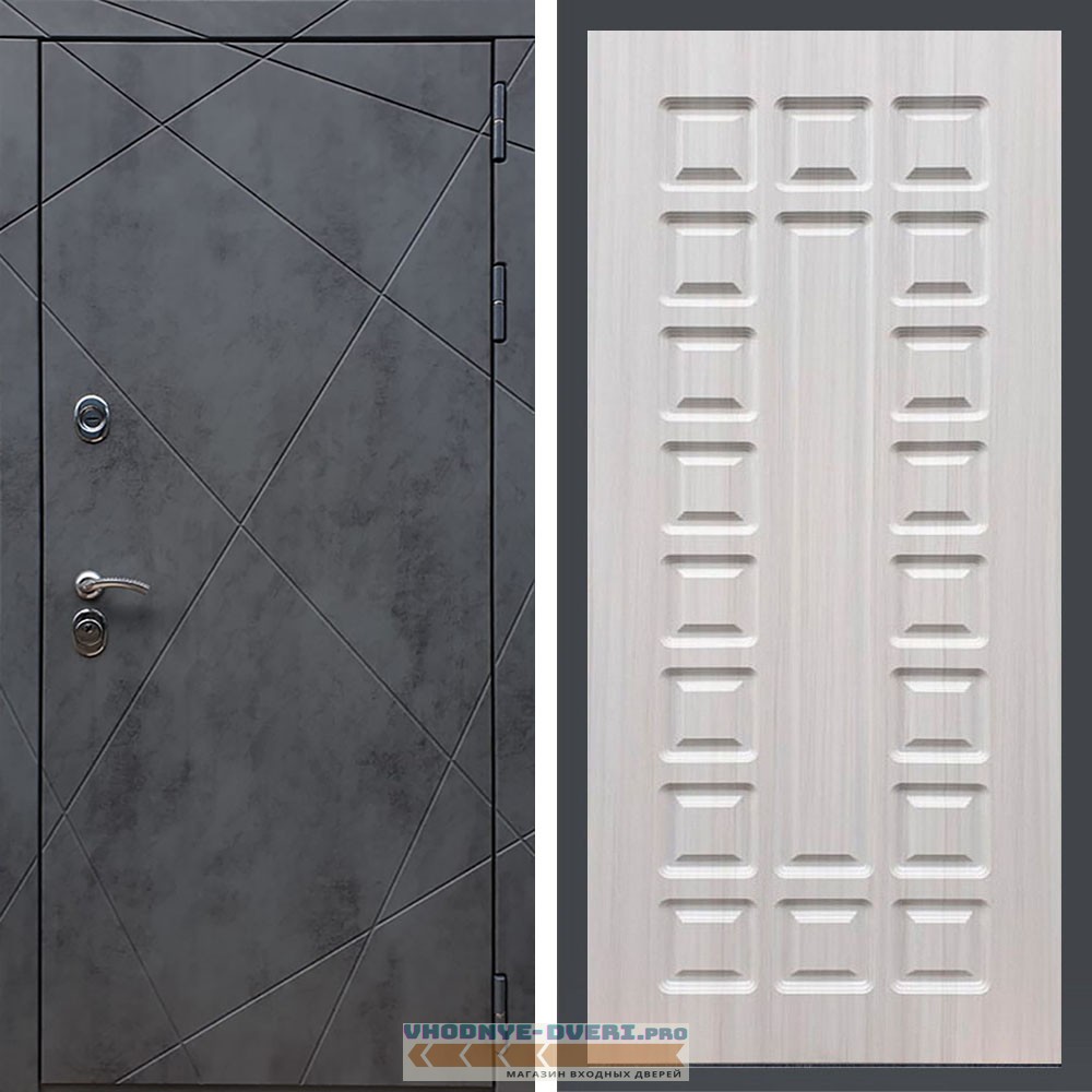 Входная дверь REX (Рекс) 13 Бетон ФЛ-183 сандал светлый