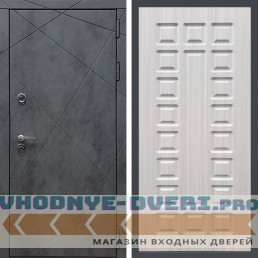 Входная дверь REX (Рекс) 13 Бетон ФЛ-183 сандал светлый