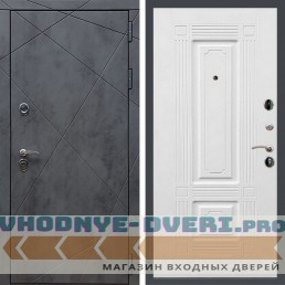 Дверь REX (Рекс) 13 Бетон ФЛ-2 ясень белый 16 мм