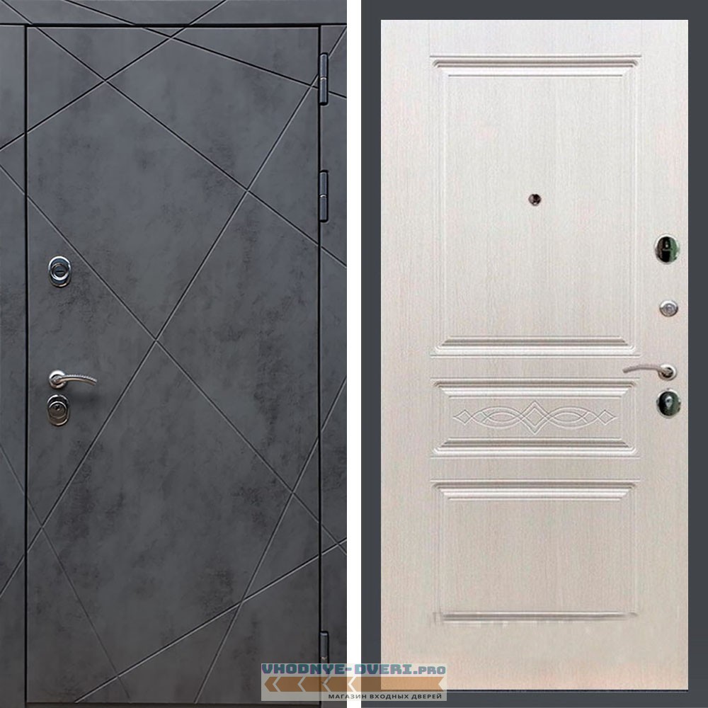 Дверь REX (Рекс) 13 Бетон ФЛ-243 лиственница беж с узором