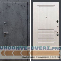 Дверь REX (Рекс) 13 Бетон ФЛ-243 лиственница беж с узором