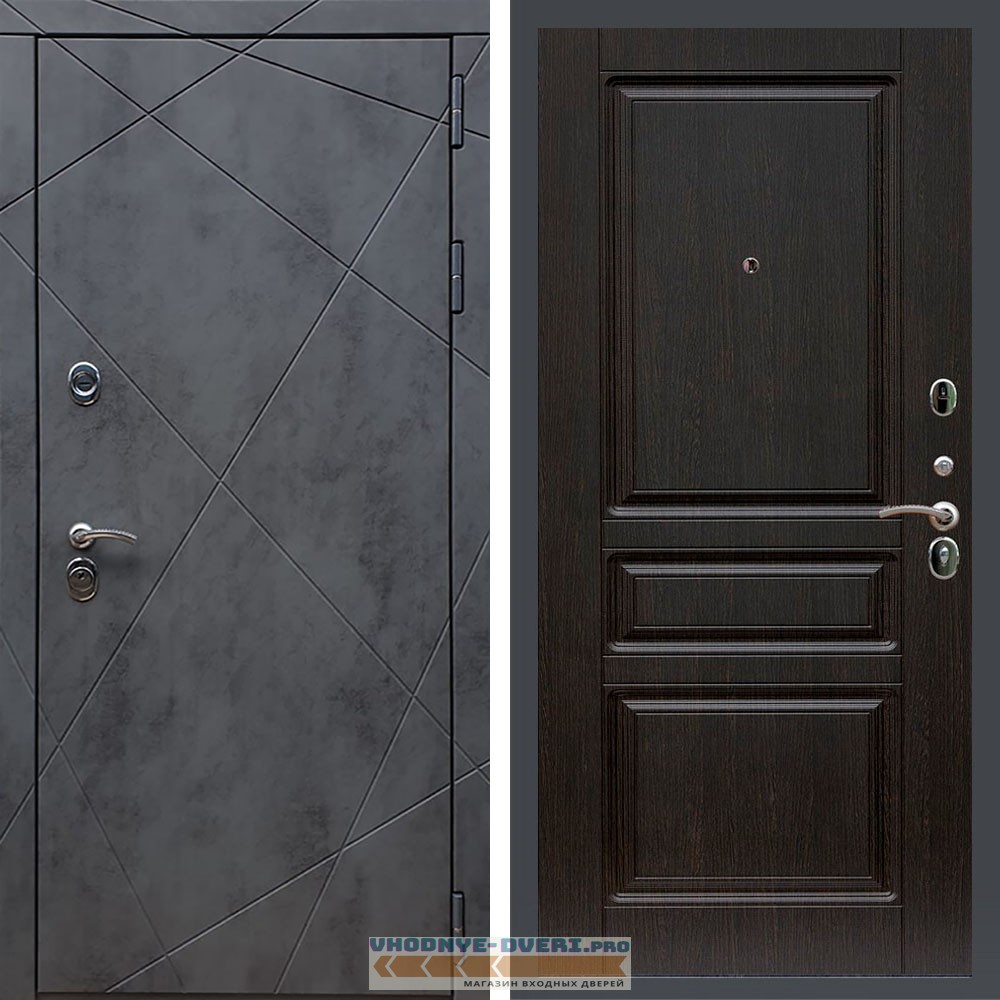 Входная дверь REX (Рекс) 13 Бетон ФЛ-243 венге