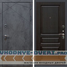 Входная дверь REX (Рекс) 13 Бетон ФЛ-243 венге