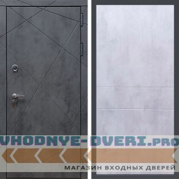 Дверь REX (Рекс) 13 Бетон ФЛ-290 бетон светлый