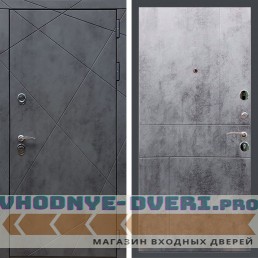 Входная дверь REX (Рекс) 13 Бетон ФЛ-290 бетон темный
