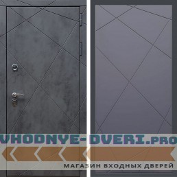 Входная дверь REX (Рекс) 13 Бетон ФЛ-291 силк титан