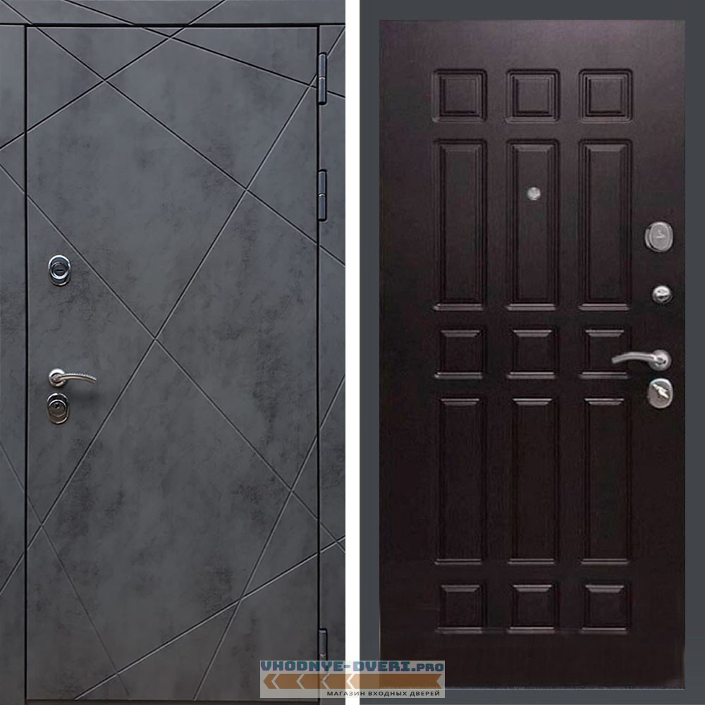 Входная дверь REX (Рекс) 13 Бетон ФЛ-33 венге