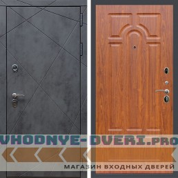 Входная дверь REX (Рекс) 13 Бетон ФЛ-58 Мореная береза