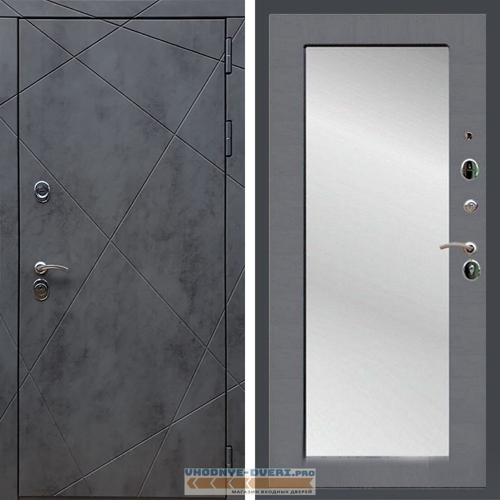 Входная дверь REX (Рекс) 13 Бетон пастораль силк титан