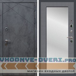 Входная дверь REX (Рекс) 13 Бетон пастораль силк титан