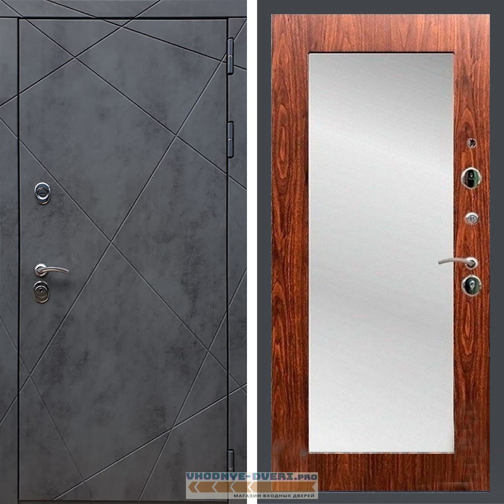 Входная дверь REX (Рекс) 13 Бетон пастораль мореная береза