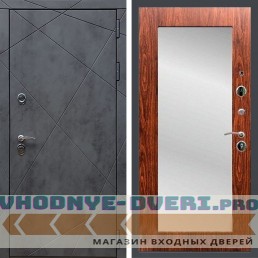 Входная дверь REX (Рекс) 13 Бетон пастораль мореная береза