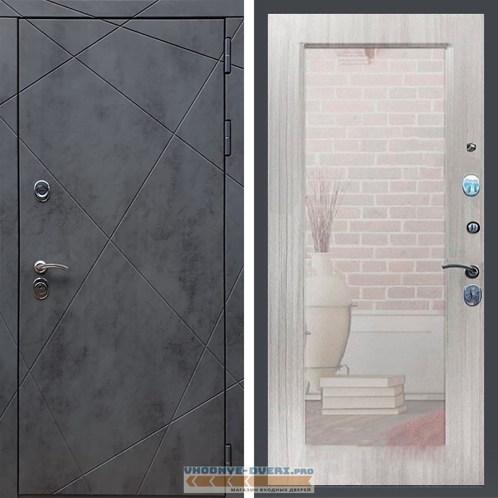 Входная дверь REX (Рекс) 13 Бетон Пастораль сандал светлый