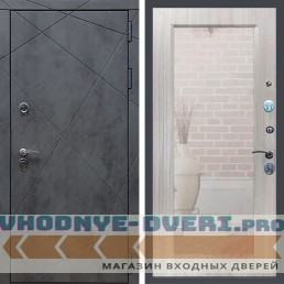 Входная дверь REX (Рекс) 13 Бетон Пастораль сандал светлый